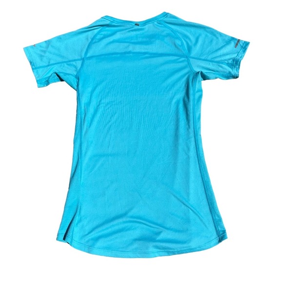 Nike Running Dri Fit Shirt Womens Short Sleeve Lightweight Stretch Extra Small - Picture 8 of 11
